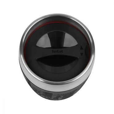 Tefal Stainless Steel Travel Cup 200 mL Black / K3081314 - Karout Online -Karout Online Shopping In lebanon - Karout Express Delivery 