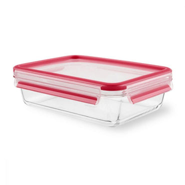 Tefal Masterseal Glass Rectangular 1.3L / K3010412 - Karout Online -Karout Online Shopping In lebanon - Karout Express Delivery 