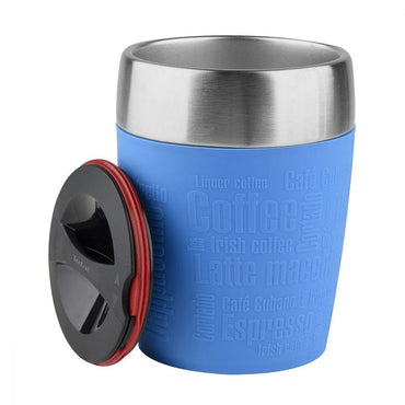 Tefal Stainless Steel Travel Cup 200 mL Blue / K3083314 - Karout Online -Karout Online Shopping In lebanon - Karout Express Delivery 
