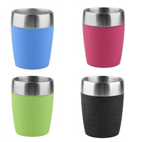 Tefal Stainless Steel Travel Cup 200 mL Set of 12 pieces / K3089314 - Karout Online -Karout Online Shopping In lebanon - Karout Express Delivery 