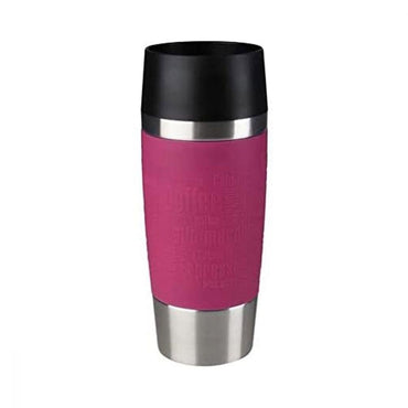 Tefal Stainless Steel Travel Mug 360 ml Raspberry / K3087114 - Karout Online -Karout Online Shopping In lebanon - Karout Express Delivery 