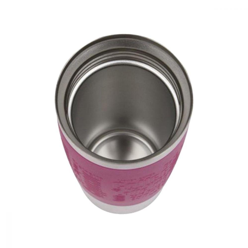 Tefal Stainless Steel Travel Mug 360 ml Raspberry / K3087114 - Karout Online -Karout Online Shopping In lebanon - Karout Express Delivery 