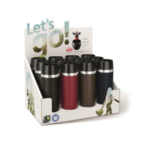 Tefal Stainless Steel Travel Mug 360 ml Set Of 12 Pcs / K3089114 - Karout Online -Karout Online Shopping In lebanon - Karout Express Delivery 