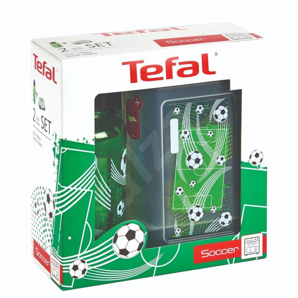 Tefal Set Variabolo Clipbox + Flask - Soccer / K3169314 - Karout Online -Karout Online Shopping In lebanon - Karout Express Delivery 