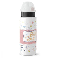Tefal Drink 2 Go Light Steel Best Friends Drinking Bottle 600 ml  White / K3192312 - Karout Online -Karout Online Shopping In lebanon - Karout Express Delivery 