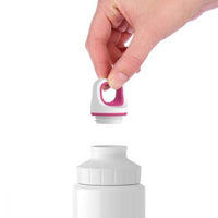 Tefal Drink 2 Go Light Steel Drop Pink Drinking Bottle Screw Lid 600 ml / K3194512 - Karout Online -Karout Online Shopping In lebanon - Karout Express Delivery 