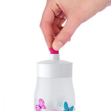 Tefal Squeeze Butterflies Drinking Bottle 600 ml / K3201512 - Karout Online -Karout Online Shopping In lebanon - Karout Express Delivery 
