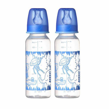 Tommee Tippee Essentials - TWIN PACK Decorated Bottles (2 pcs) - 250ml 3m+ - Karout Online -Karout Online Shopping In lebanon - Karout Express Delivery 