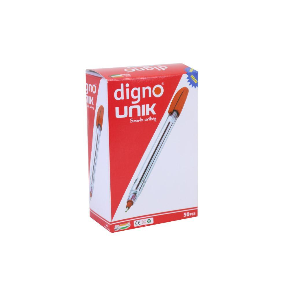 Digno Unik Smooth Writing- Red  (Pack of 50).