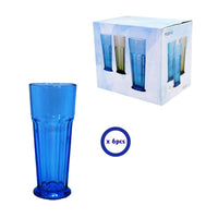 Set Of 6 Large Glass Cups.