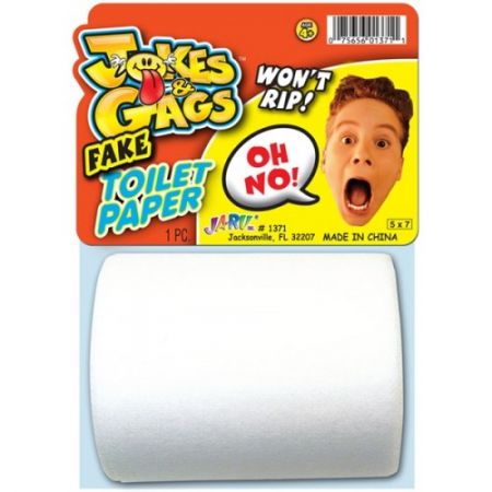 Jaru Jokes & Gags Fake Toilet Paper