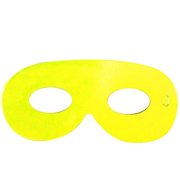 Birthday Colored Masks ( 10 Pcs) / I-35 Yellow Birthday & Party Supplies