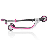 Globber Foldable Scooter Flow 125 White Pink - Karout Online -Karout Online Shopping In lebanon - Karout Express Delivery 