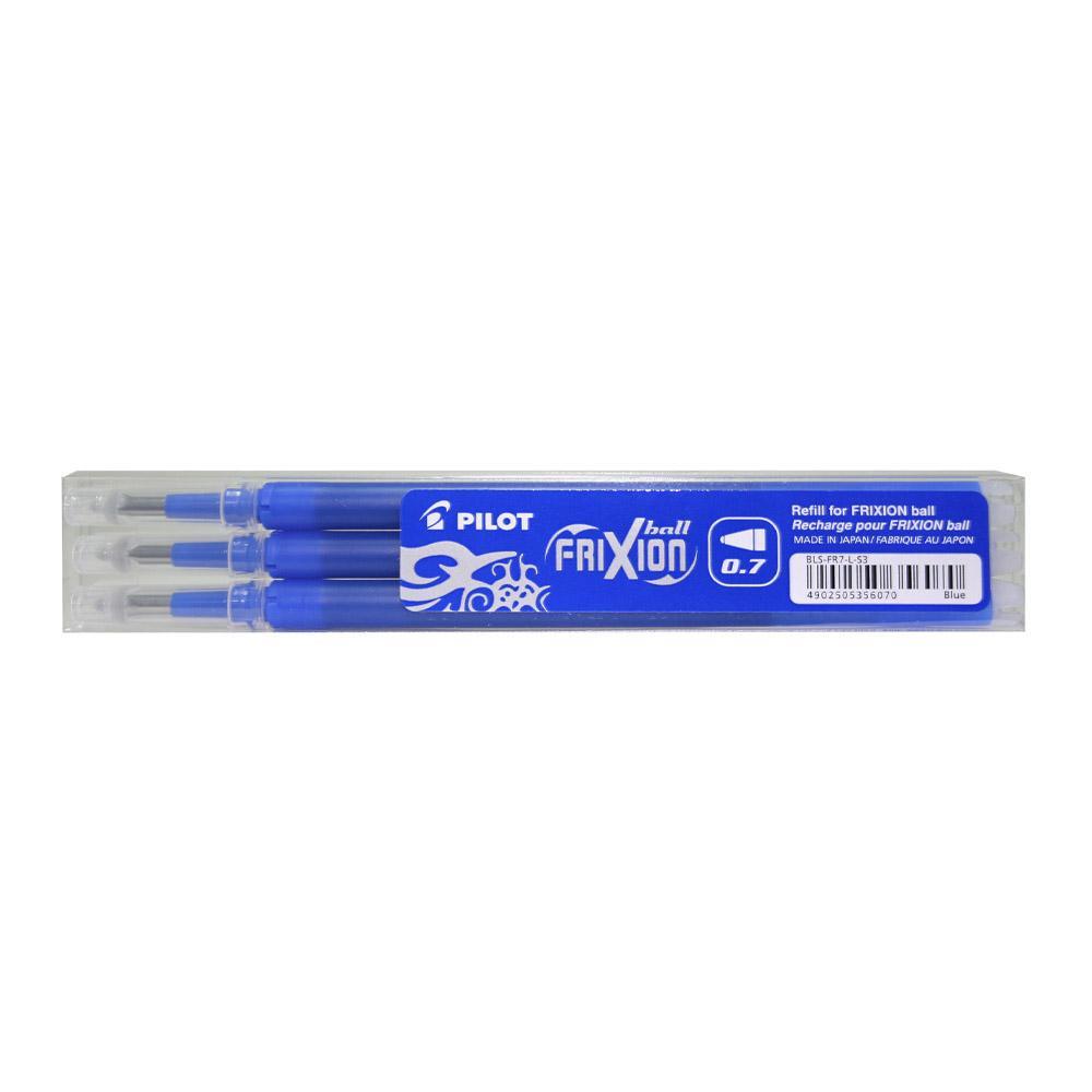 FriXion Ball and Clicker Refills Pen - Original Blue, Pack of 3.