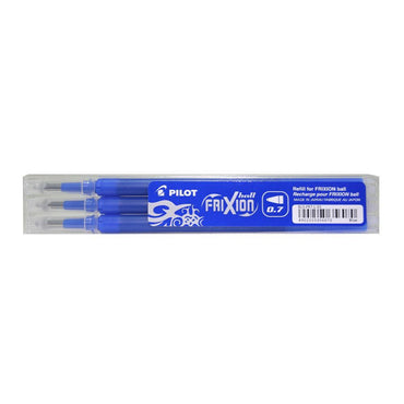 FriXion Ball and Clicker Refills Pen - Original Blue, Pack of 3.