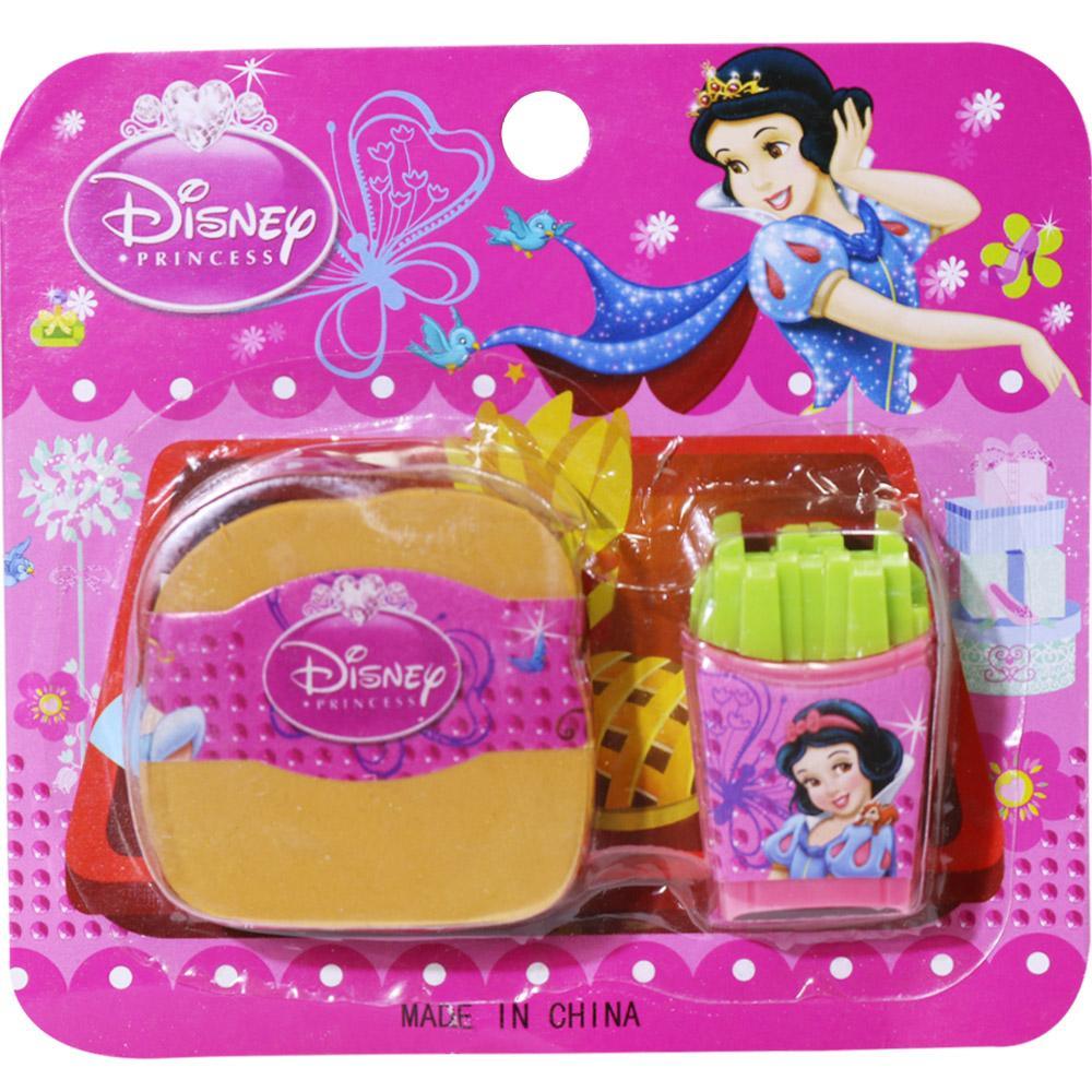 Kids Characters Eraser Set Princess Stationery