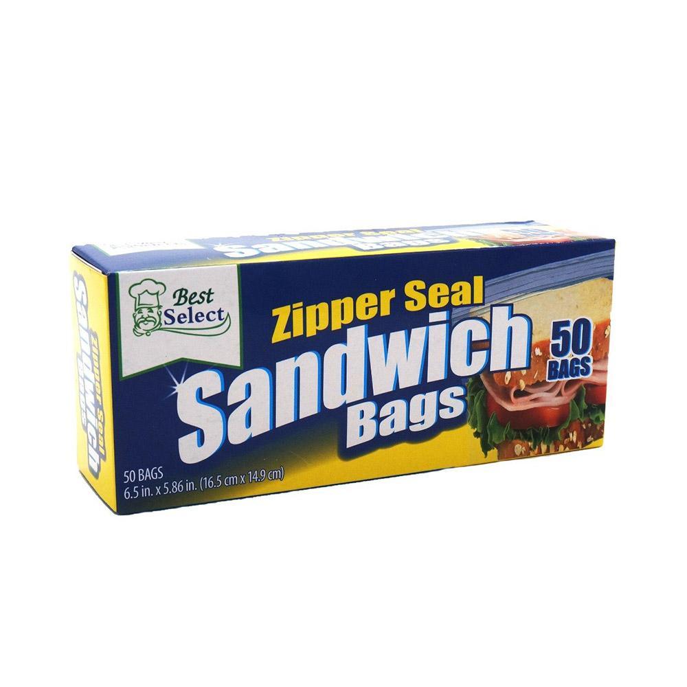 Zipper Seal Sandwich 50 Bags - Karout Online