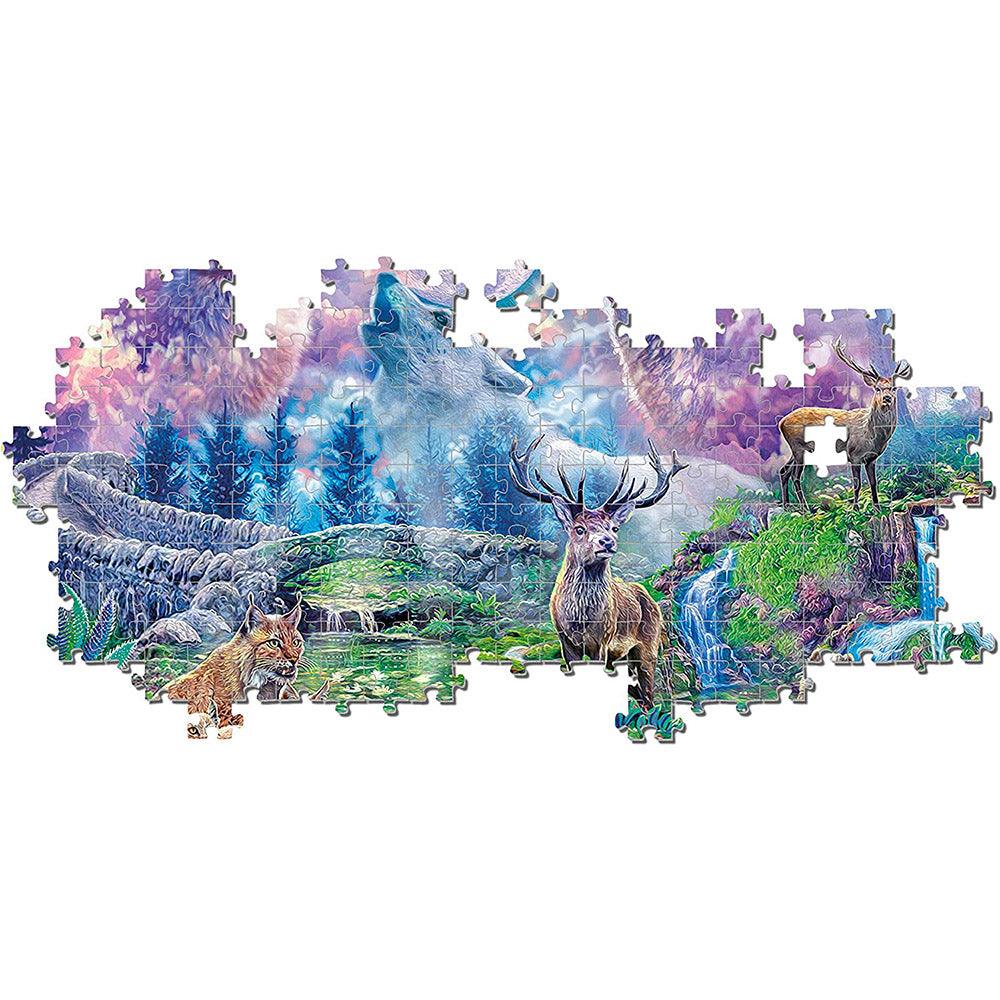 Clementoni Forest Animals in Moon Light 3000 pieces - Karout Online -Karout Online Shopping In lebanon - Karout Express Delivery 