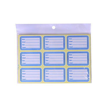 Self Adhesive School Labels (90 labels).