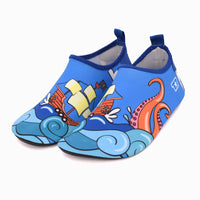 Kids Slippers Quick Dry Kids Water Swimming Shoes with Heel Child Water Socks Cartoon