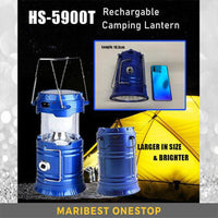 Shop Online Rechargeable Camping Lantern Portable Outdoor Camping Collapsible Torch Solar / KC-208/ HS-5900T - Karout Online Shopping In lebanon