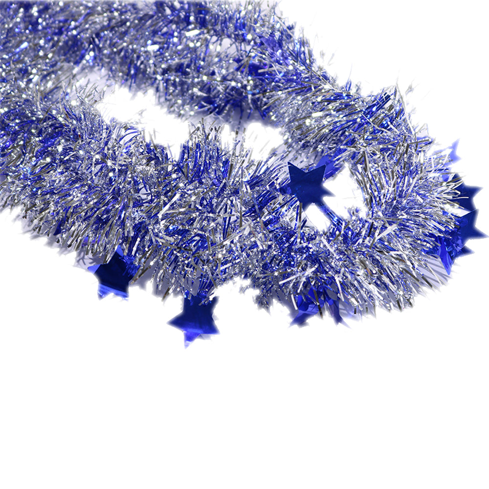 Christmas Glitter Garland Star Decorated
