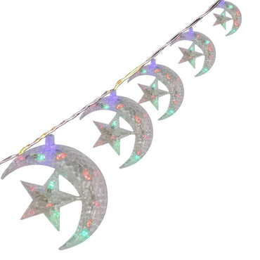 20 LED Ramadan Eid String Lights Moon Star - Karout Online