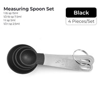 Stainless Steel Pp Measuring Cups Spoons Kitchen Baking Cooking Tools Set 4 pcs