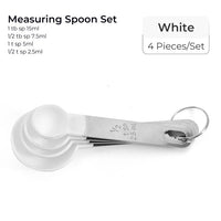 Stainless Steel Pp Measuring Cups Spoons Kitchen Baking Cooking Tools Set 4 pcs