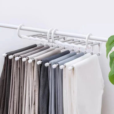 Multifunctional Wardrobe 5 Layers Pants Storage Rack Hangers Holders / 502624/602111 / KN-366