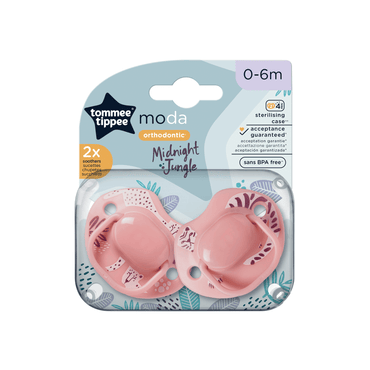 Tommee Tippee Moda Midnight Jungle Soothers 2 Pcs 0-6m / 333841