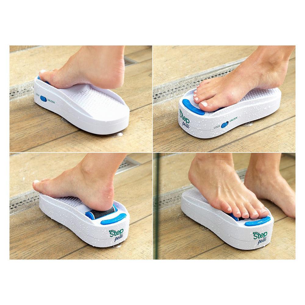 Step Pedi Automatic Grinding Feet Callus Remover Electric Silicone Foot Care Tool Waterproof Feet Grinder - Karout Online -Karout Online Shopping In lebanon - Karout Express Delivery 