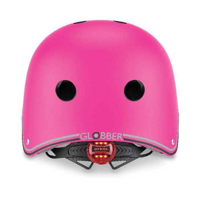 Globber Helmet Primo Lights - Dark Pink