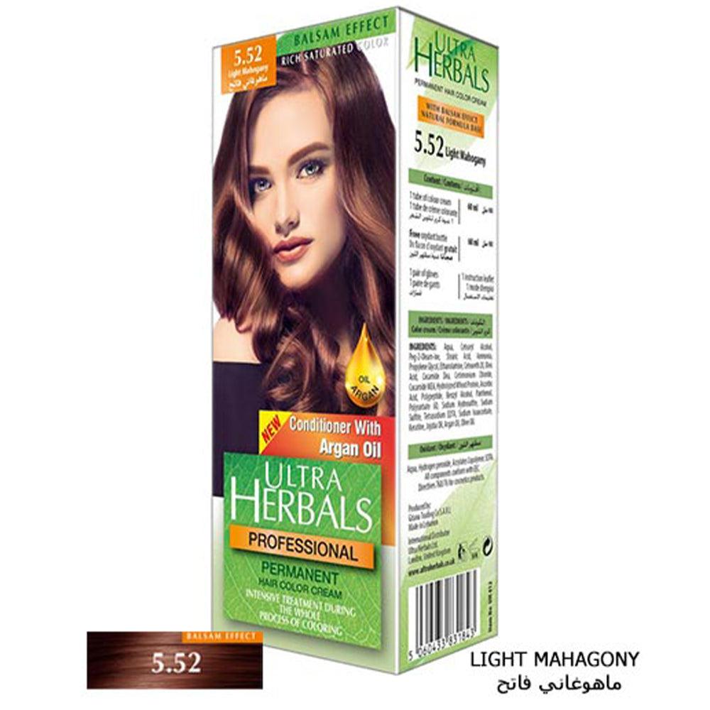 Ultra Herbals Professional Hair Color Cream 5.52 Light Mahogany - Karout Online -Karout Online Shopping In lebanon - Karout Express Delivery 