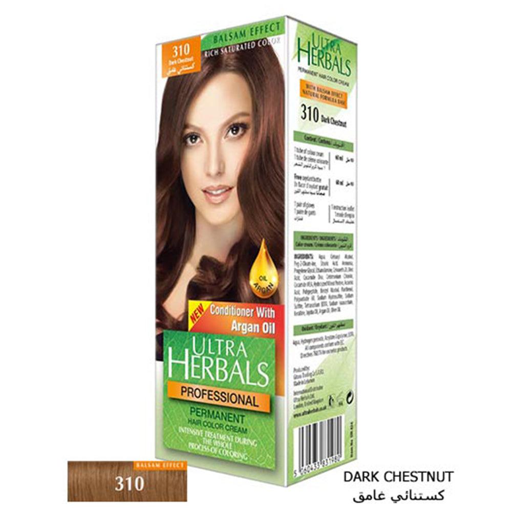 Ultra Herbals Professional Hair Color Cream 310 Dark Chestnut - Karout Online -Karout Online Shopping In lebanon - Karout Express Delivery 