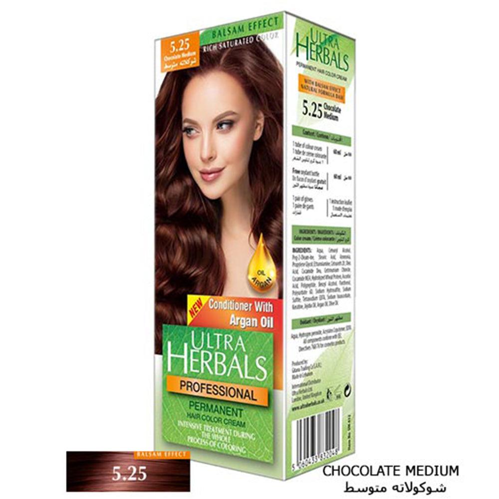 Ultra Herbals Professional Hair Color Cream 5.25 Chocolate Medium - Karout Online -Karout Online Shopping In lebanon - Karout Express Delivery 