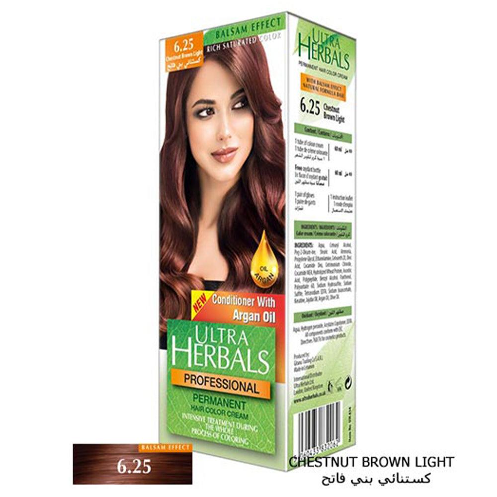 Ultra Herbals Professional Hair Color Cream 6.25 Chestnut Brown Light - Karout Online -Karout Online Shopping In lebanon - Karout Express Delivery 