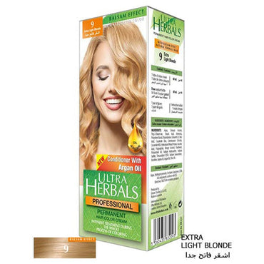 Ultra Herbals Professional Hair Color Cream 9 Extra Light Blonde - Karout Online -Karout Online Shopping In lebanon - Karout Express Delivery 
