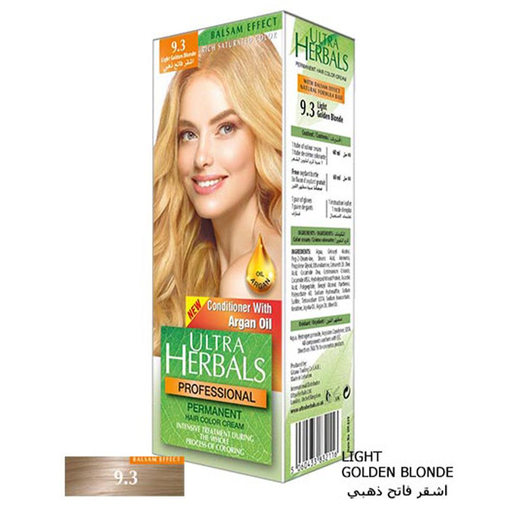 Ultra Herbals Professional Hair Color Cream 9.3 Light Golden Blonde - Karout Online -Karout Online Shopping In lebanon - Karout Express Delivery 
