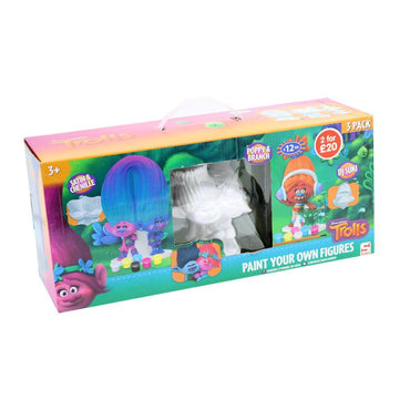 Trolls - Paint Your Own Figures 3 Pack.
