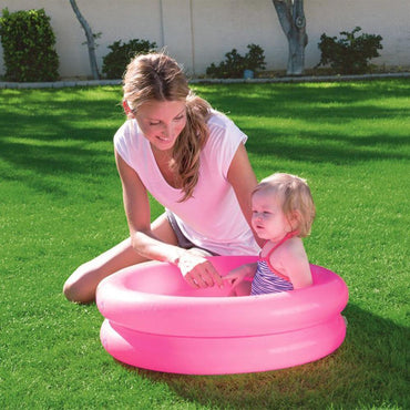 Bestway 51061 Round 2-Ring Kiddie Pool Kids Plastic Swimming Summer