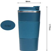**(NET)**Stainless Steel Travel Coffee Mug Vacuum Insulated Reusable Coffee Tumbler Cup 510ml