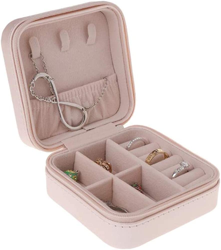 **NET**Portable Leather Travel Jewelry Box Jewelry Organizer / KC23-213 / 6920233814257