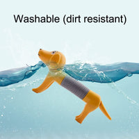 Spring Dog Sensory Fidget Toy Pop Flexible Stretch Tubes Dog Stress Relief Toy 2 pcs