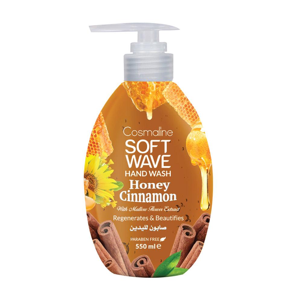 Cosmaline SOFT WAVE HAND WASH HONEY CINNAMON 550ml / B0020001 - Karout Online -Karout Online Shopping In lebanon - Karout Express Delivery 