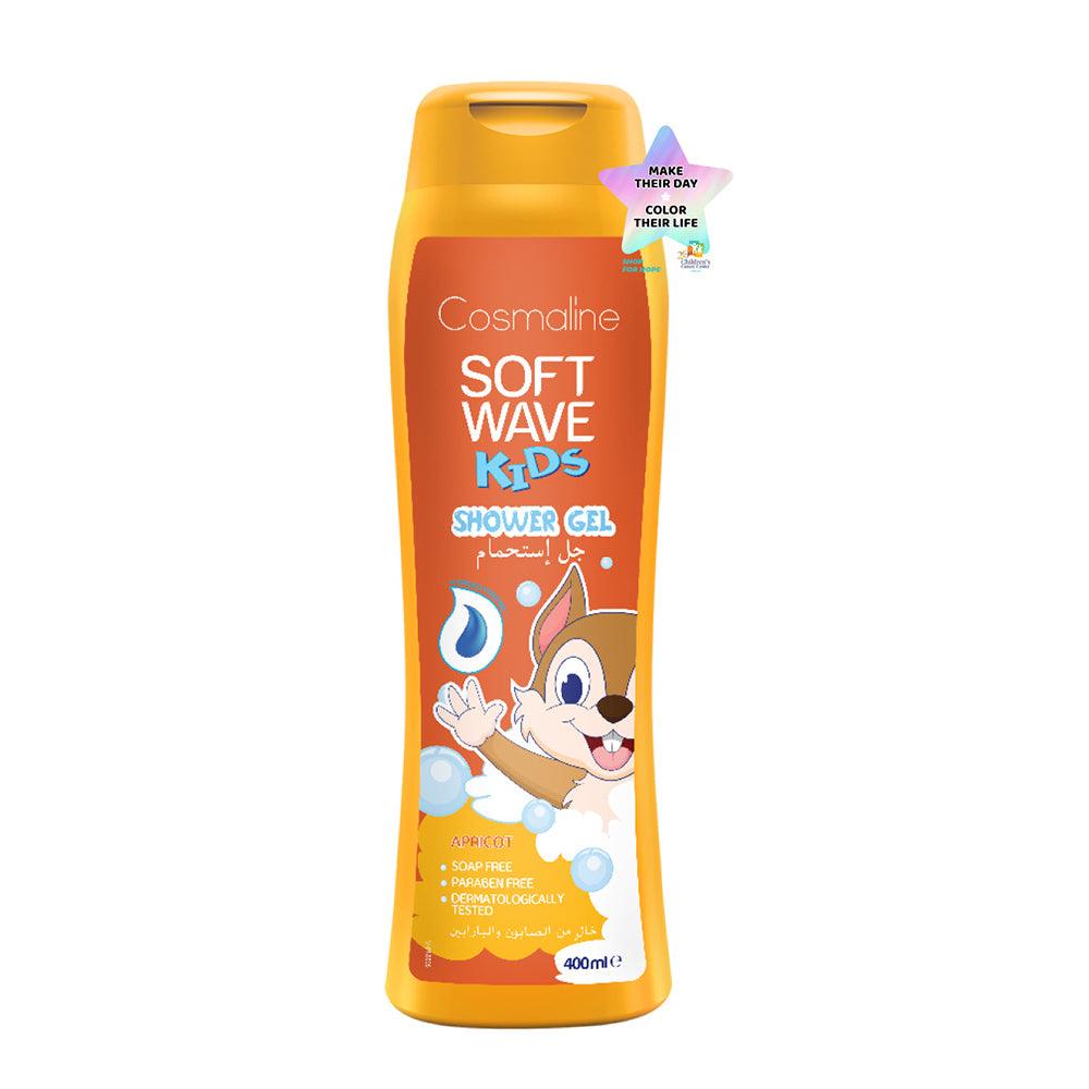Cosmaline SOFT WAVE KIDS SHOWER GEL APRICOT 400 ml / B0020003 - Karout Online -Karout Online Shopping In lebanon - Karout Express Delivery 