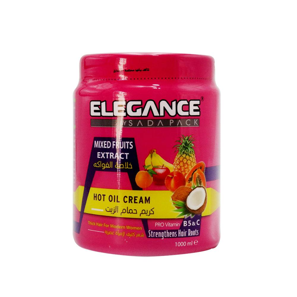 Elsada Elegance Hot Oil Cream 1000ml / Mix Fruits - Karout Online -Karout Online Shopping In lebanon - Karout Express Delivery 