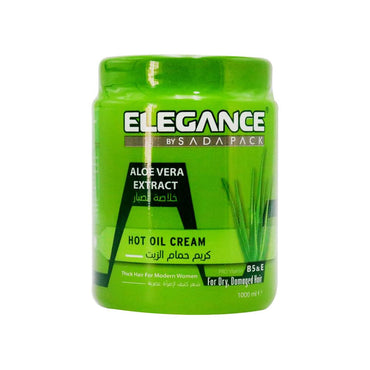 Elsada Elegance Hot Oil Cream 1000 ml / Aloe vera - Karout Online -Karout Online Shopping In lebanon - Karout Express Delivery 