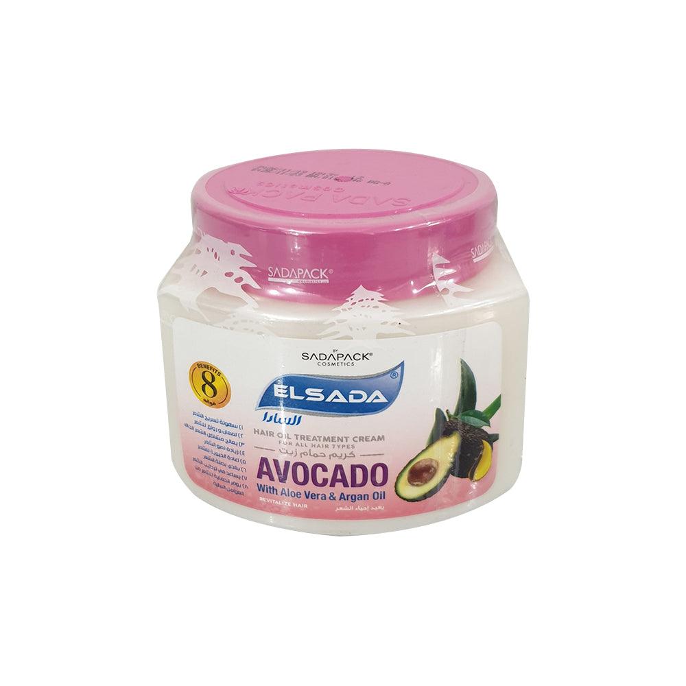 Elsada Hair Oil Treatment Cream 500 ml / Avocado - Karout Online -Karout Online Shopping In lebanon - Karout Express Delivery 