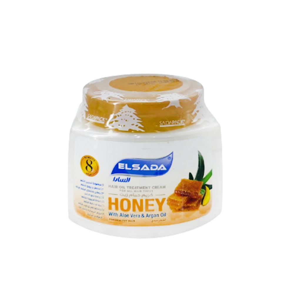 Elsada Hair Oil Treatment Cream 500 ml / Honey - Karout Online -Karout Online Shopping In lebanon - Karout Express Delivery 